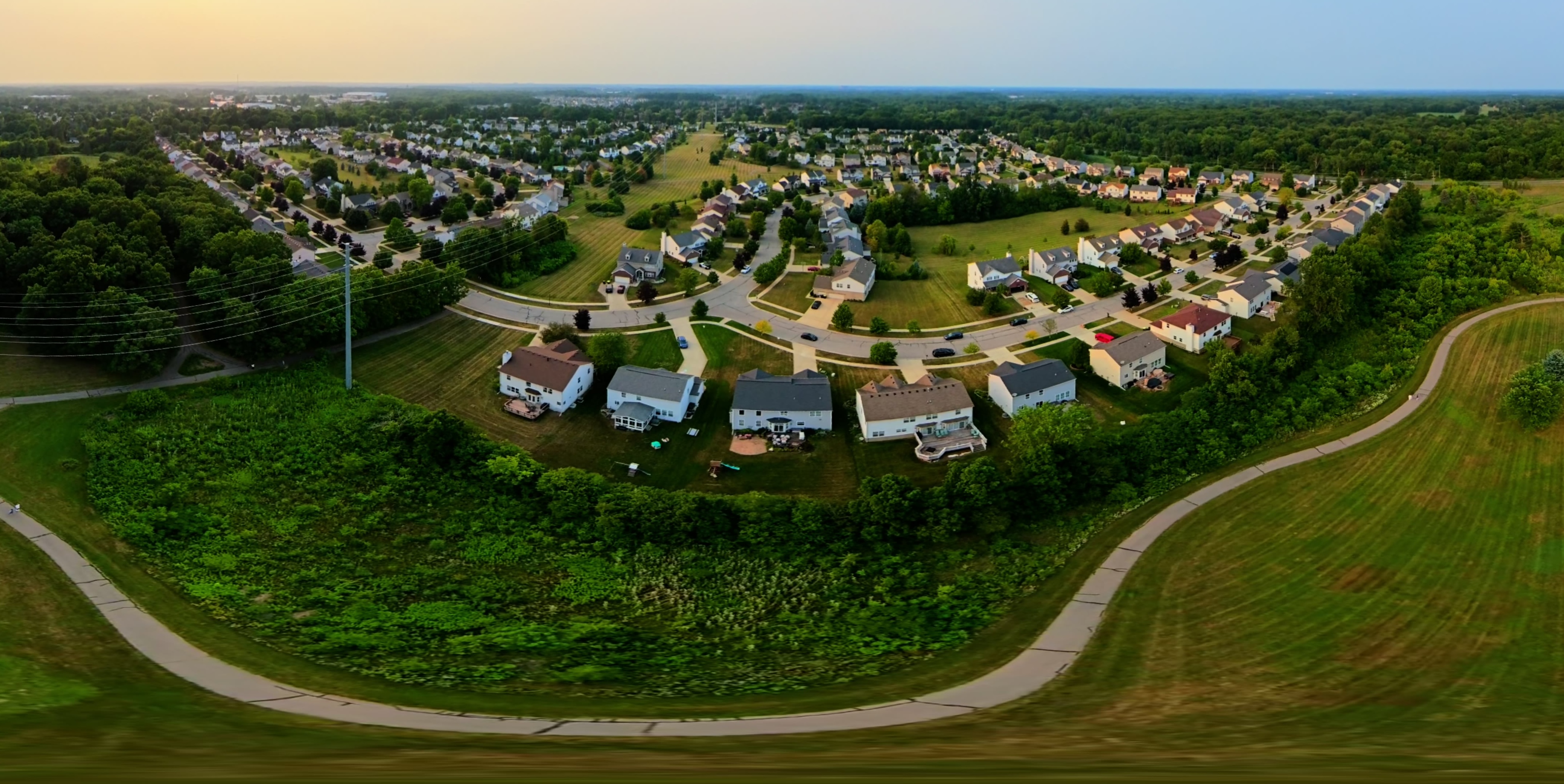 Original drone capture of the corridor vegetation